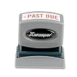 Xstamper One-Color Title Message Stamp, Past Due, Pre-Inked/Re-Inkable, Red (1362)