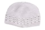 Crochet Kufi Cap - White