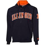 Illinois Fighting Illini Navy Blue Automatic Full Zip Hoody Sweatshirt