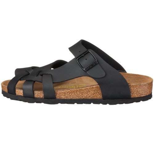 Birkenstock Arizona 51793, Unisex - Erwachsene Clogs & Pantoletten aus Birko-Flor, Schwarz (Schwarz), EU 42 (schmal)