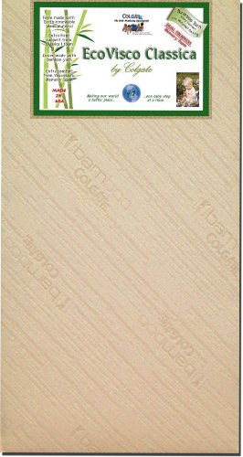 Colgate EcoVisco Classica Crib Mattress, Ecru.