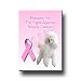 Poodle Breast Cancer Support Fridge Magnet No 2