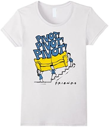 Women's Friends shirt : Pivot pivot pivot Small White