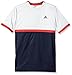 adidas Boys Court Tee, Collegiate Navy/White, Small