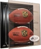 New York Jets 2 Football Case-Up Display, Black