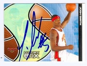 Josh Smith Autographed/Hand Signed Basketball Card (Atlanta Hawks) 2005 Topps Luxury Box #117 Rookie