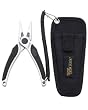 Dr. Slick Pisces - 6 1/2" Satin Finish Plier w/Anvil Cutter Stainless Steel w/ Rubber Grips & Hoster