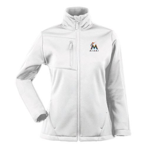 Miami Marlins Womens Traverse Jacket (White) - Small