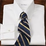 Trim Fit Pinpoint Oxford Buttondown Collar Button Cuff Dress Shirt
