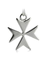 Silver Pendant Maltese Cross 16x16mm