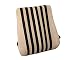 Auto Pearl-Premium Quality Orthopaedic Velvet Memory Foam Car/Home/Office Seat Beige Black-Strip Backrest - All Cars RS.849.00