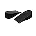 uxcell 2 Pcs 1.2 Inch Height Increase Heel Lifts Foam Pads Insoles Black