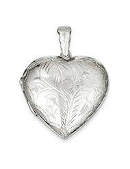 Sterling Silver 31mm Domed Heart Locket. Metal Wt- 8g