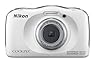 Nikon COOLPIX S33 Waterproof Digital Camera (White)