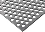 PVC Perforated Sheet, Gray, 1/2