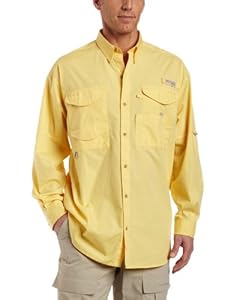 Columbia Men's Bonehead Long Sleeve Shirt,Lemon Whip,XL