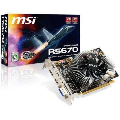 MSI ATI Radeon HD5670 1 GB DDR5 DVI/HDMI/DisplayPort PCI-Express Video Card R5670-PMD1G