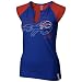Reebok Buffalo Bills Ladies Royal Blue High Pitch Split Neck Premium T-shirt