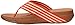 FitFlop Women's Surfa Flip-Flop, Flame/Stone, 6 M US