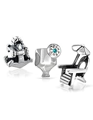 Bling Jewelry Silver Nautical Anchor Beach Chair Margarita Bead Set Fits Pandora