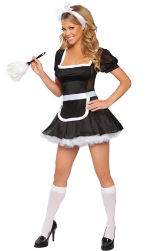 Cheap J Valentine French Maid Costume with Petticoat (S/M) Cheap J Valentine French Maid Costume with Petticoat (S/M)
