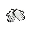 Mustard Pixel Gloves Pixel Hand Oven Glove