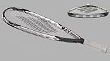 Ektelon O3 Silver Racquetball Racquet (Super Small Grip 3 11/16