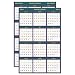 Four Seasons Reversible Business/Academic Wall Calendar, 24 x 37, 2011-2012