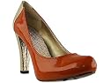 oh DEER! Women's Serena Platform Pump,Orange/Gold,6 M US