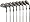 Adams Golf Idea Pro Black CB 2 Irons, Set of 8 (Men's Left-Handed, 4-GW, KBS Tour 90 Steel Stiff Shaft)
