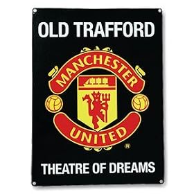 OFFICIAL MANCHESTER UNITED F.C. LARGE METAL THEATRE OF DREAMS SIGN