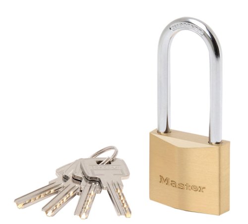 MASTER LOCK 2940EURDLH  Vorh&auml;ngeschloss 40mm Vollmessing Hohe Sicherheit mit Doppelter Verriegelung Hoher B&uuml;gel