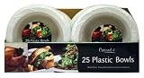 Plastic Disposable Bowls 12oz 25/Pk (6292)