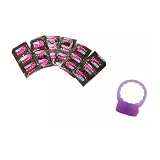 Durex Avanti Super Thin Premium Non-Latex Polyurethane Condoms Lubricated 108 condoms Plus TROJAN VIBRATING RING