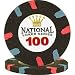 Set of 10 National Poker Series PaulsonR Chip $100 BLK