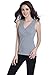 CAKYE Women Nursing Tank Top Camisole Sleep Bra For Maternity / Breastfeeding (Large: Fits for Weight 140-165 lb, Black + Grey (2pcs))