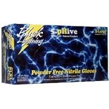 Black Lightning Disposable Nitrile Gloves - Size XL, Box of 100 - Stronger, Thicker, More Chemically Resistant for Many Industries