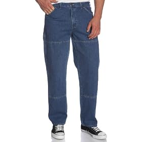 Dickies Men's Relaxed Fit Double Knee Work Horse Jean