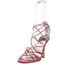 DEVA Women's Diamante Elastic Cross Heel
