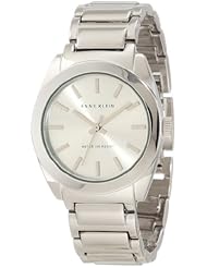 Anne Klein Womens AK/1061SVSV Round Silver Tone Watch