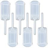 Baking Addict Wholesale Clear Push-Up Cake Pop Shooter(Push Pops)Plastic Containers with Lids, Base & Sticks, 6 Count