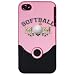Softball Uniforms - iPhone 4 or 4S Slider Case Pink Softball Mom With Ivy