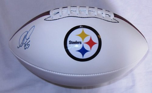 Ryan Clark Autographed Pittsburgh Steelers Logo Football W/PROOF, Picture of Ryan Signing For Us, LSU Tigers, New York Giants, Washington Redskins, Super Bowl Champion