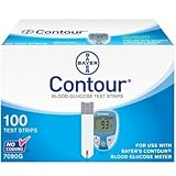 Bayer's 100 Count CONTOUR Blood Glucose Test Strips 100 pack or 2 x 50pack