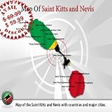 Saint Lucia Powerpoint Map Template  Editable Saint Lucia Map Backgroound
