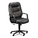 HON 2091SR11T Leather 2090 Pillow-Soft Series Executive High-Back Swivel and Tilt Chair, Black