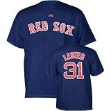 Boston Red Sox Jon Lester Navy Jersey T-ShirtX-Large