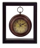 IMAX You Will Always Be On Time With This Traditional Round Metal Clock Hanging In Box Frame