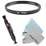 Essential Lens Accessory Kit For 77MM DSLR Camera - Includes: UV Filter + Lens Cleaning Pen + 2 MagicFiberMicrofiber Cleaning Cloths (CANON 24-105mm 70-200mm)