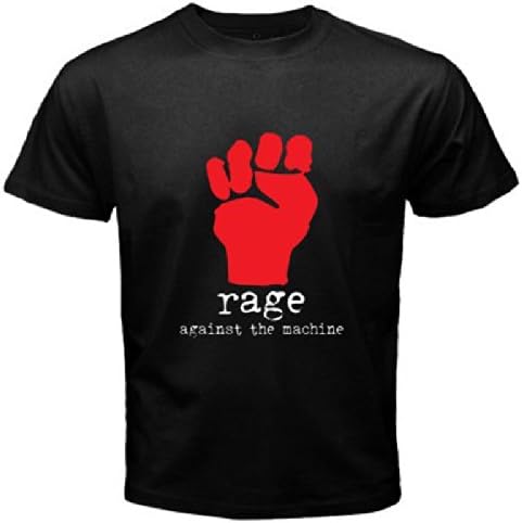 New Rage Against The Machine RATM *Fist Logo Rock Men's Black T-Shirt Size XL